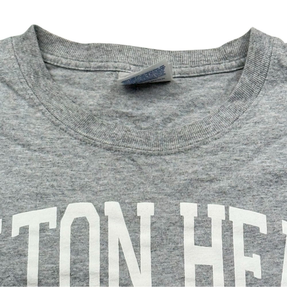 Hanes Hilton Head Island Graphic Tee Womens L Gray Relaxed Fit Souvenir Shirt - Picture 7 of 9